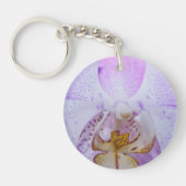 Roze Orchidee Sleutelhanger (Voorkant)