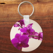 Roze Orchidee Sleutelhanger (Voorkant)