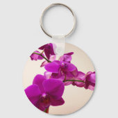 Roze Orchidee Sleutelhanger (Achterkant)