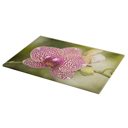 Roze orchidee snijplank (Hoek)