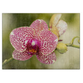 Roze orchidee snijplank (Voorkant)