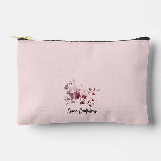 Roze Orchidee Steel Natuur Accessoiretas Etui (Voorkant)