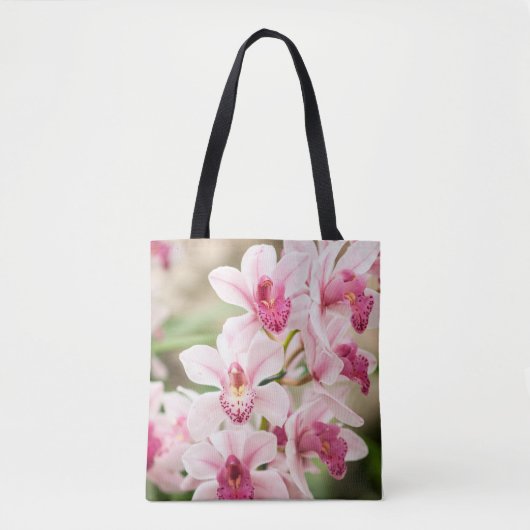 Roze Orchidee Tassen Tas Herbruikbaar (Voorkant)
