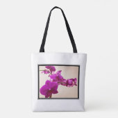 Roze orchidee Tote Bag (Achterkant)