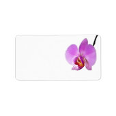Roze orchidee ventilator etiket (Voorkant)