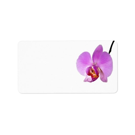 Roze orchidee ventilator etiket (Voorkant)