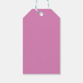 Roze Orchidee - Verjaardags Harten Cadeau Labels Cadeaulabel (Achterkant)
