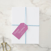 Roze Orchidee verjaardagscadeau Labels Cadeaulabel (Met Touw)
