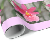 Roze orchidee verpakkingspapier cadeaupapier (Rol Hoek)
