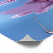 🌸 Roze Orchidee Waterreflectie Rustige Ruimtes 🌸 Poster (Hoek)