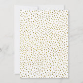 Roze Orchidee Waterverf Gouden Glitter 70ste Verja Kaart (Achterkant)