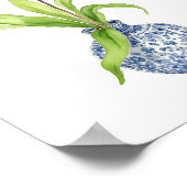 Roze orchidee Waterverf Poster (Hoek)