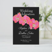 Roze Orchidee waterverf schilderij tropische bloem Kaart (Staand voorkant)