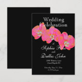 Roze Orchidee waterverf schilderij tropische bloem Kaart (Voorkant / Achterkant)