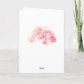 Roze Orchidee Waterverf Verjaardag Kaart (Achterkant)