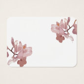Roze Orchidee Wedding Informatie Kaart (Achterkant)