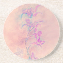 Roze Orchidee  Zandsteen Onderzetter
