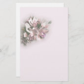 Roze orchideeën 1 briefpapier (Voorkant / Achterkant)