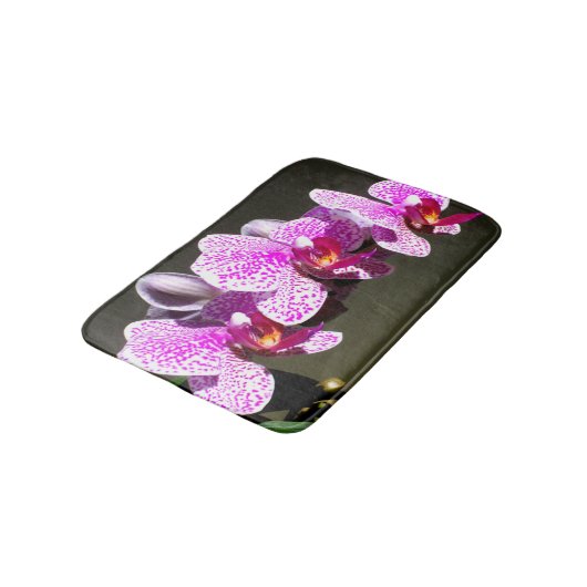 Roze orchideeën badmat (Gekanteld)
