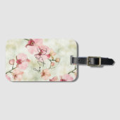  roze orchideeën bagagelabel (Voorkant (horizontaal))
