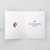 Roze Orchideeën Bedankkaart (Binnen)