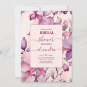 Roze Orchideeën Bloemen Vrijgezellenfeest Kaart (Voorkant)