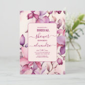 Roze Orchideeën Bloemen Vrijgezellenfeest Kaart (Staand voorkant)