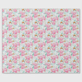 Roze orchideeën. cadeaupapier (Vlak)