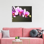 Roze orchideeën canvas afdruk (Insitu (Woonkamer))