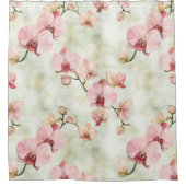  roze orchideeën douchegordijn (Voorkant)