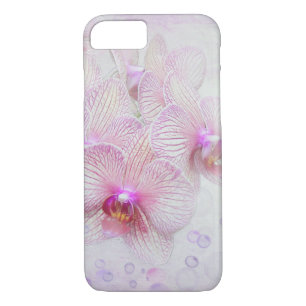 roze orchideeën en luchtbellen Case-Mate iPhone case
