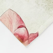 roze orchideeën fleece deken (Hoek)
