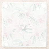  roze orchideeën glazen onderzetter (Achterkant)