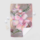 Roze Orchideeën Golf Handdoek (Insitu)