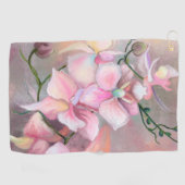 Roze Orchideeën Golf Handdoek (Horizontaal)
