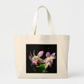 Roze Orchideeën Grote Tote Bag (Voorkant)