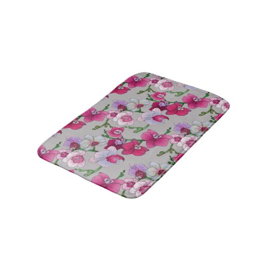 Roze orchideeën in Bloom Badmat (Gekanteld)