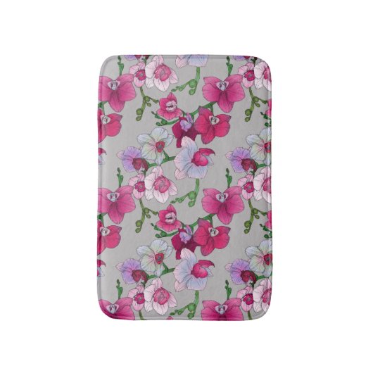 Roze orchideeën in Bloom Badmat (Voorkant Verticaal)