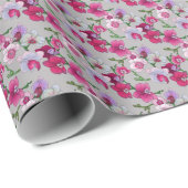 Roze orchideeën in Bloom Cadeaupapier (Rol Hoek)