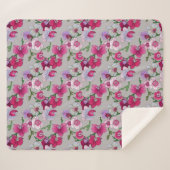 Roze orchideeën in Bloom Sherpa Deken (Voorkant (horizontaal))