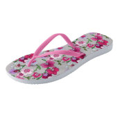 Roze orchideeën in Bloom Teenslippers (Schuin)