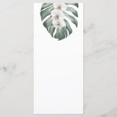 Roze orchideeën in het Monstera Tropical Wedding M Menu (Achterkant)