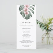 Roze orchideeën in het Monstera Tropical Wedding M Menu (Staand voorkant)