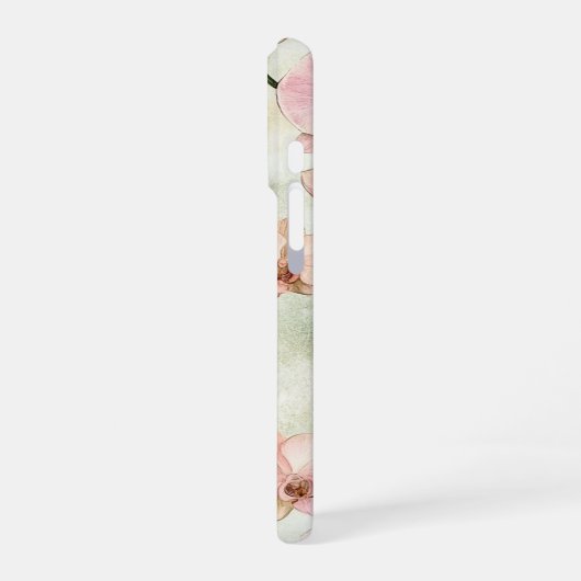  roze orchideeën iPhone hoesje (Linkerkant)