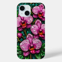 🌸Roze Orchideeën iPhone Hoesje Bloemige Kunst Voo