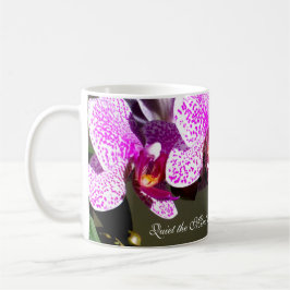 Roze orchideeën koffiemok