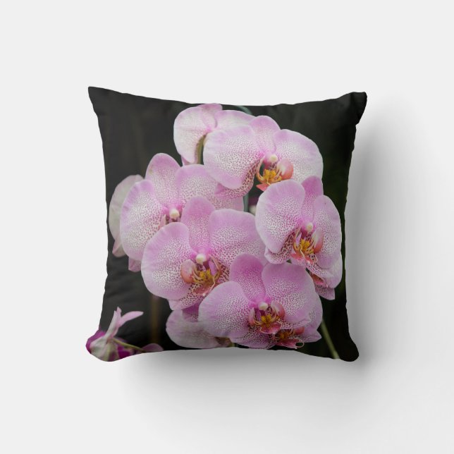  roze orchideeën kussen (Voorkant)