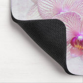 roze orchideeën met inspirerend prijsopgave muismat (Hoek)