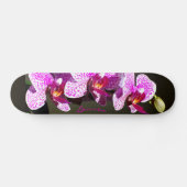 Roze orchideeën - monogram skateboard (Horizontaal)