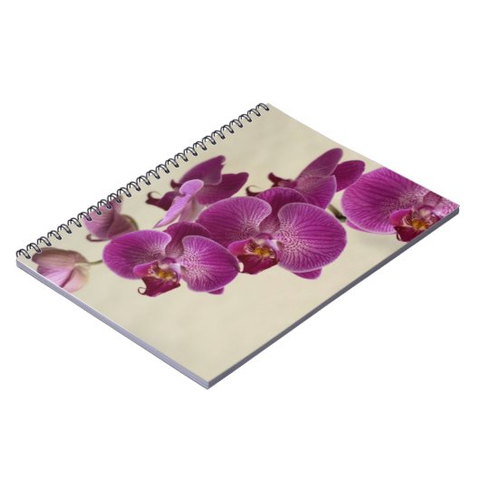 Roze orchideeën notitieboek (Linkerzijde)